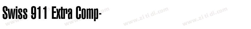 Swiss 911 Extra Comp字体转换 Swiss 911 Extra Comp字体转换